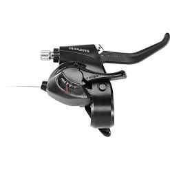 Shimano ST-EF41 Leviers De Frein / De Vitesse Droite 6 Vitesses, Noir
