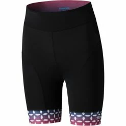 Shimano Sumire Printed Short Femme, Noir/bleu